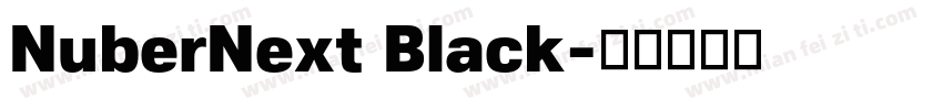NuberNext Black字体转换